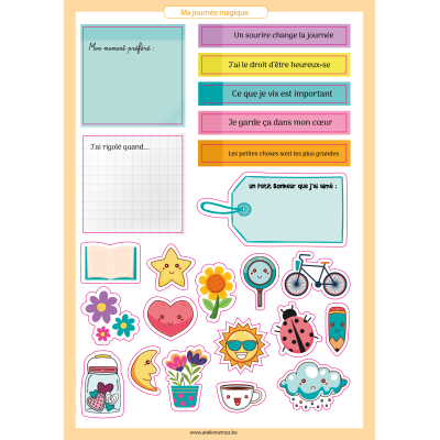 Pack des 10 planches de stickers
