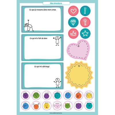 Pack des 10 planches de stickers