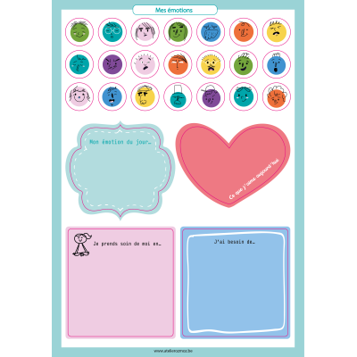 Pack des 10 planches de stickers